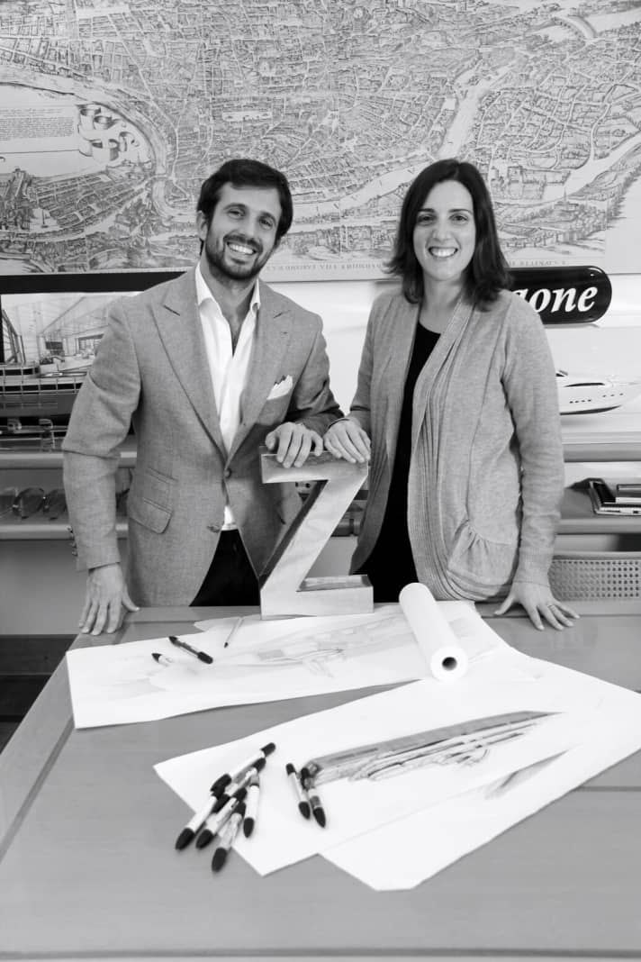 Zuccon Superyacht Design: Martina und Bernardo Zuccon führen die neue und auf Großformate fokusierte Abteilung. | g.