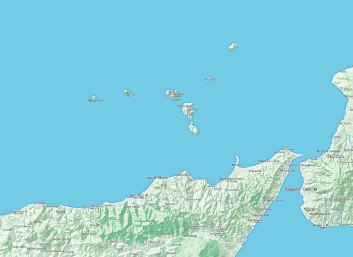   Übersichtskarte Liparische Inseln 