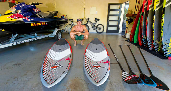   Jason Polakow und seine Boards
