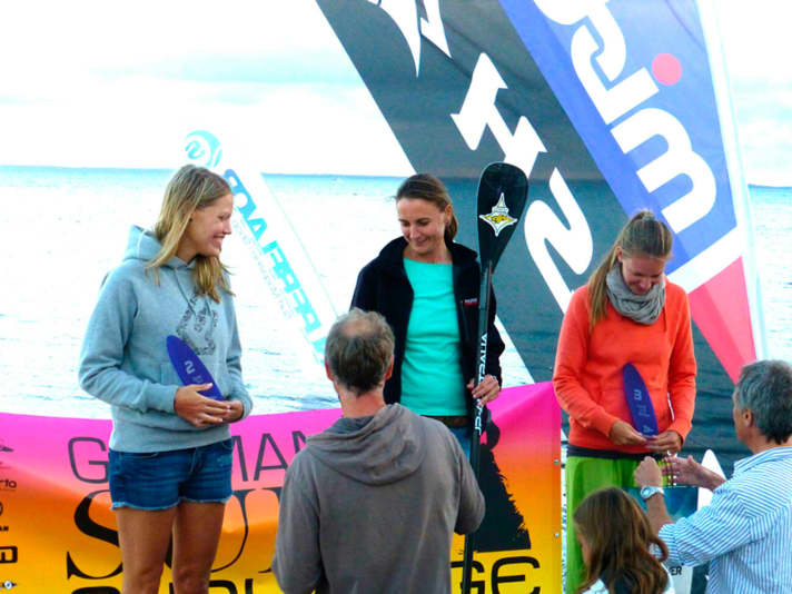   Damen  14 Fuß Klasse Sprint: (v.l.n.r.) Corinna Hahn, Sonja Duschek, Sylvia Mehmel 