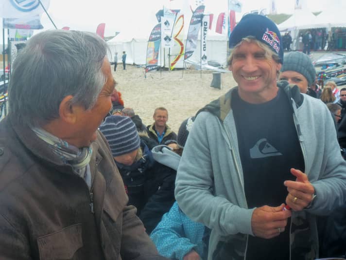 Worldcup Sylt: Euro Paule trifft Robby Naish.