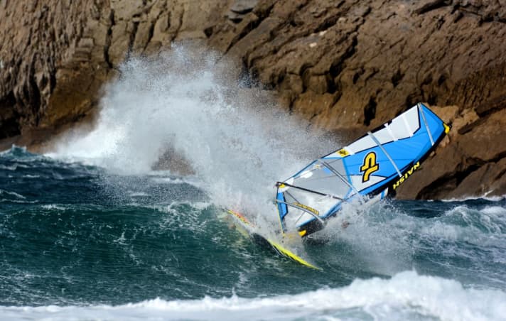 Leif Bischoff zerlegt eine Guincho-Welle