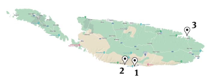 Brač ist auf dem Landweg, inklusive kurzer Fährfahrt, gut erreichbar. Die Hauptspots liegen an der Südküste der Insel: 1. Bol, 2. Bol/Aloa, 3. Povlja