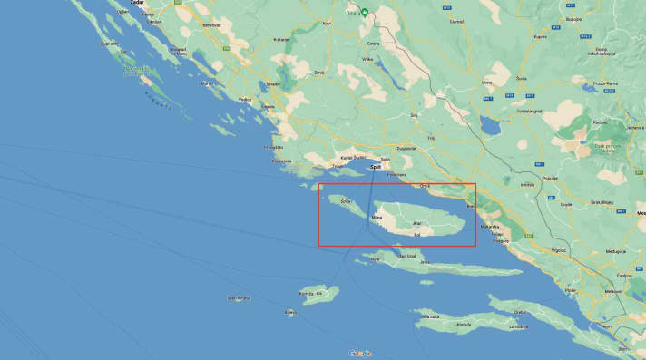 Die kroatische Insel Brač gehört zur Adria.