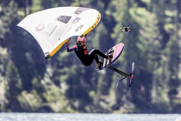 Nach Platz 1 in Leucate, jetzt Zweite am Silvaplanasee - Nia Suardiaz