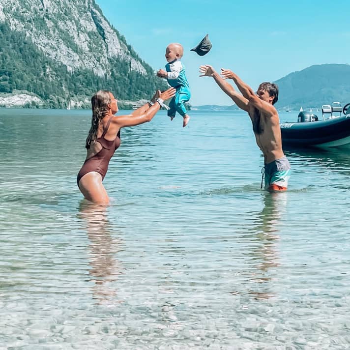 Kleine Familienauszeit am Rande eines Wettbewerbs