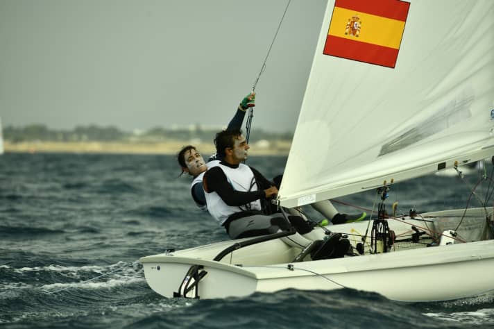 Die spanischen Vizeweltmeister Jordi Xammar und Nora Brugman