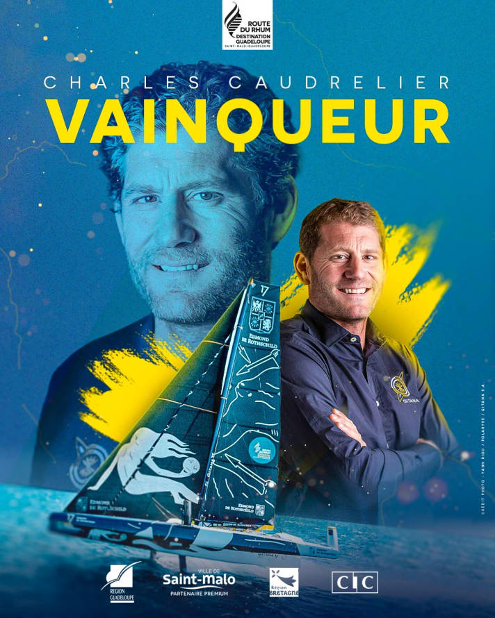 Der Mann, das Meer und sein Boot: Charles Caudrelier hat die 12. Route du Rhum bei seiner Premiere dominiert und sich mit dem Sieg einen Kindheitstraum erfüllt