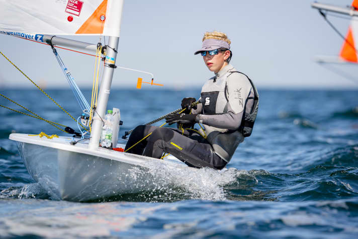 Ilca-4-Sieger vor Schilksee: Leif Lüders vom Kieler Yacht-Club
