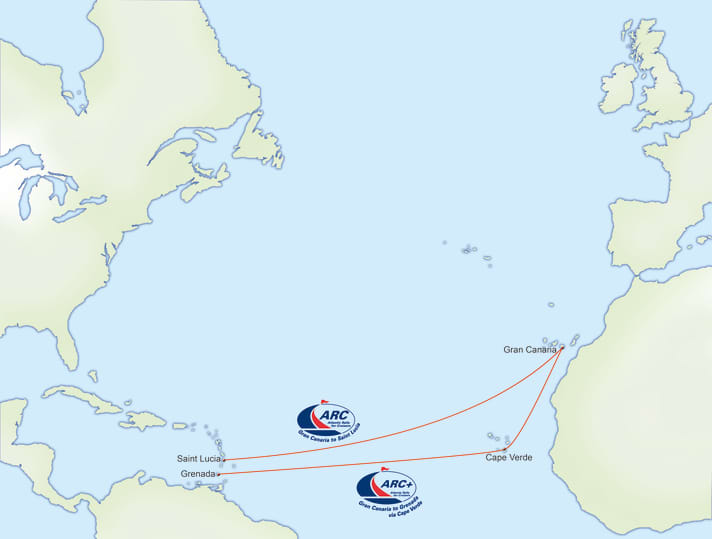 Am 6. November ist die ARC Plus zum Törn von Gran Canaria nach São Vicente gestartet. Von dort geht es am 18. November weiter nach Grenada. Am 20. November startet die ARC von Gran Canaria nach Saint Lucia