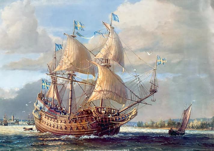 Die “Vasa” sollte das  mächtigste Schiff  der 20 Einheiten starken schwedischen Flotte werden und trug 64 Kanonen