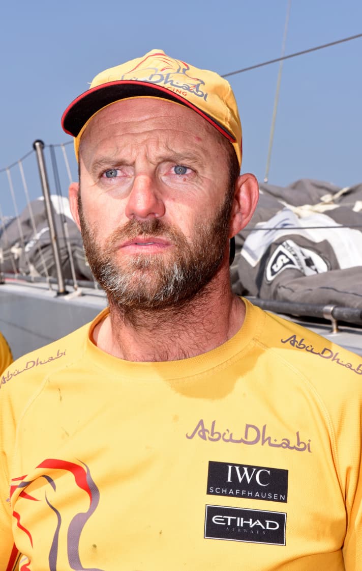   Hat sechs Punkte Vorsprung, aber das Rennen noch nicht gewonnen: Abu Dhabis Skipper Ian Walker