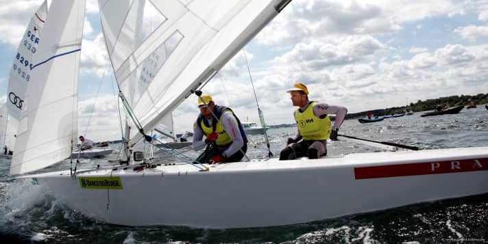  Wie viele Stars der Starklasse werden die derzeit dominant segelnden Brasilianer Robert Scheidt/Bruno Prada in Kiel fehlen