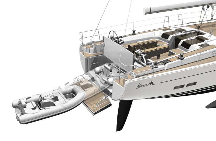   Tochterboot mit Jet-Antrieb: Garage für ein schnelles Rib