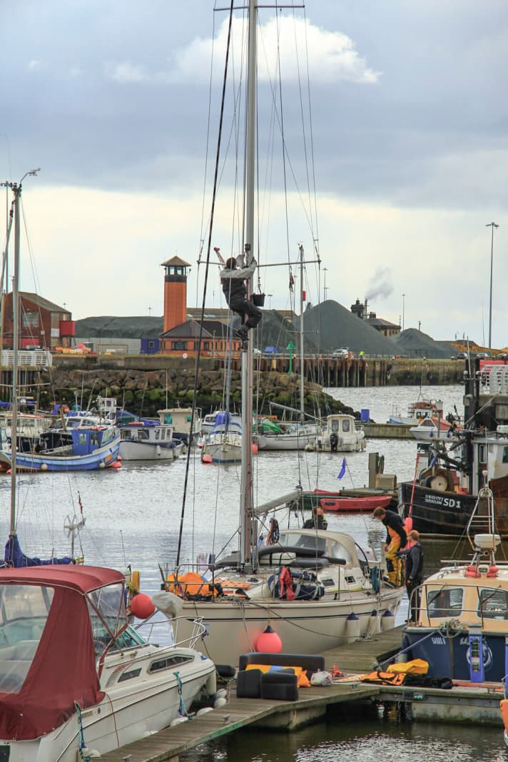   Die "Röde Orm" im Hafen von Sunderland