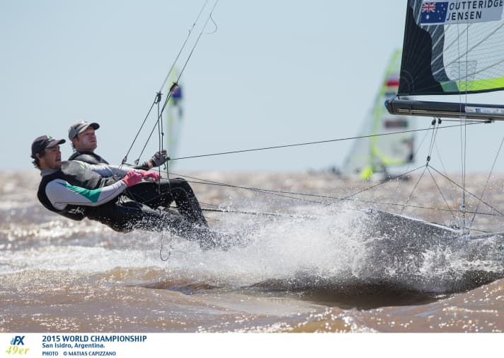   Holten nach Erkrankung und furiosem Comeback WM-Silber: Die australischen Olympiasieger Nathan Outteridge und Iain Jensen