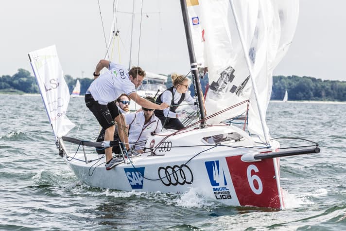   Die LSC-Crew hat alle Hände voll zu tun