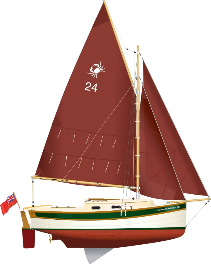   Traditioneller geht’s nur noch in Holz: Shrimper 24 MKV
