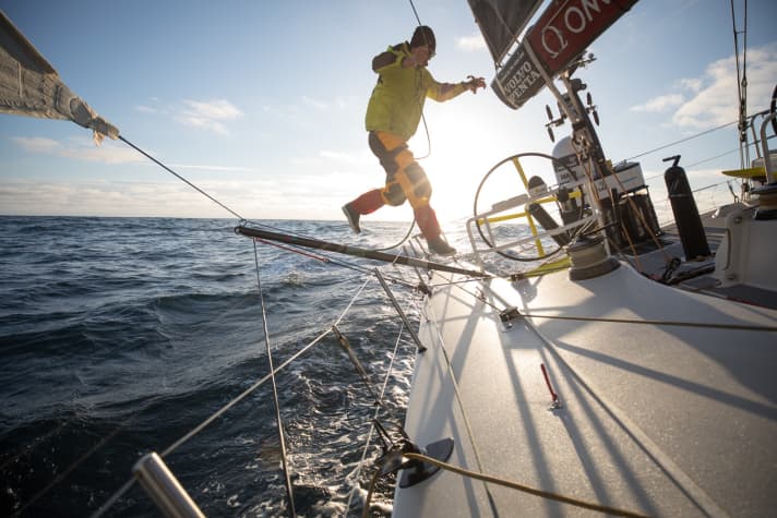   Artistische Einlage von Kyle Langford im Team Brunel