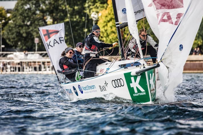   Segelte vor Kiel auf den dritten Podestplatz: der Klub am Rupenhorn