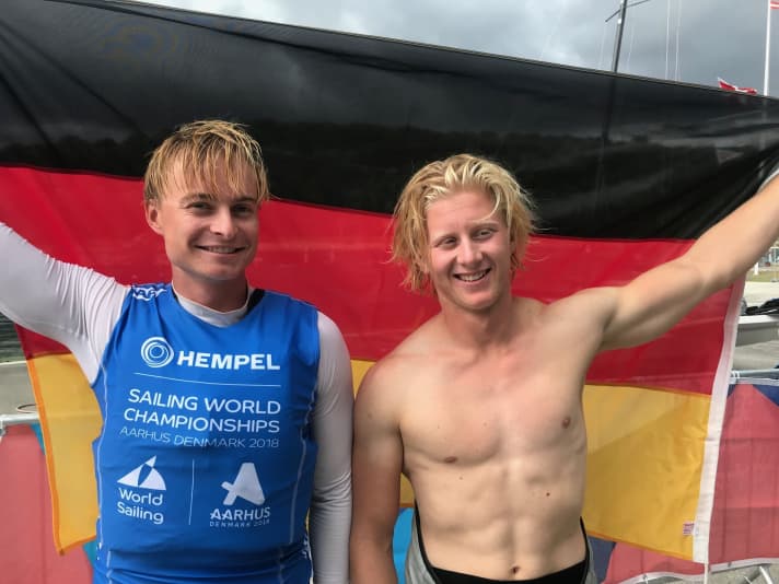   Feierten 2018 mit WM-Bronze im dänischen Aarhus ihren bislang größten Erfolg: Tim Fischer und Fabian Graf