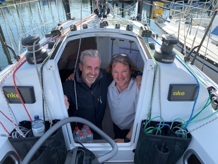   Andreas Deubel und Rasmus Töpsch segelten in der neuen Double Hand Offshore Challenge mit der L30 "Sharifa" auf Platz zwei