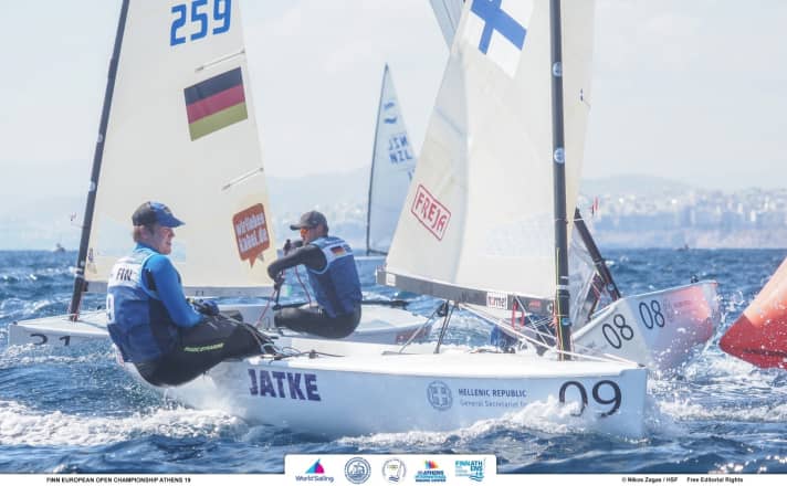   Kein Durchkommen für die deutschen Finn-Steuerleute bei der Europameisterschaft für Athen