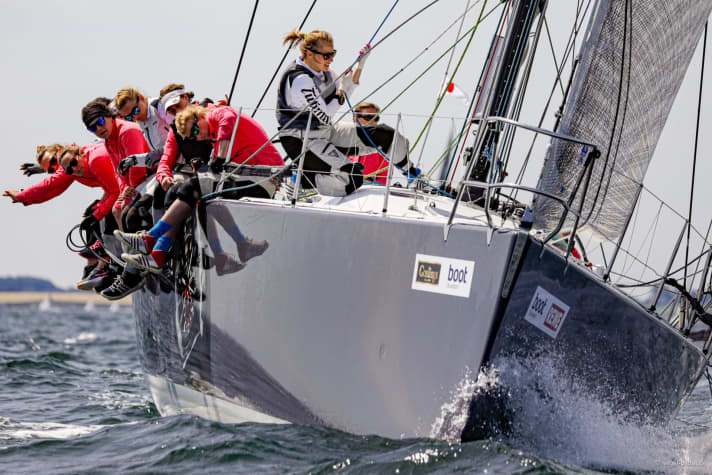   Liegt auf Platz 6 in ORC I + II: die "Tutima"-Crew um Skipperin Kirsten Harmstorf-Schönwitz