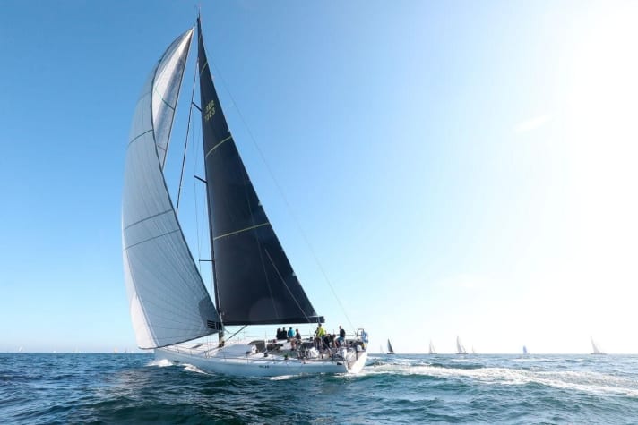   Die "Milan", schnellste Yacht nach gesegelter Zeit bei der 37. Peter Gast Schiffahrtsregatta