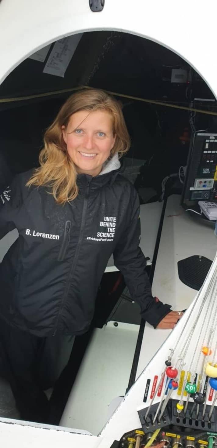   An Bord der Yacht: Birte Lorenzen-Herrmann