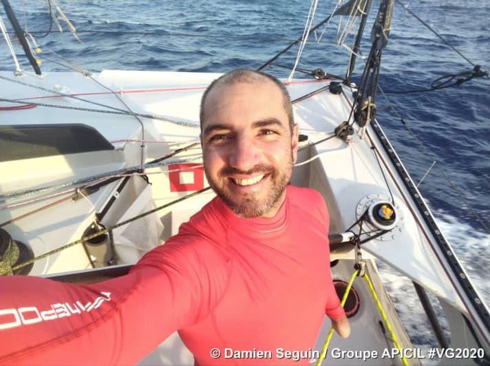   Segelt das Rennen seines Lebens: "Groupe Apicil"-Skipper Damien Seguin