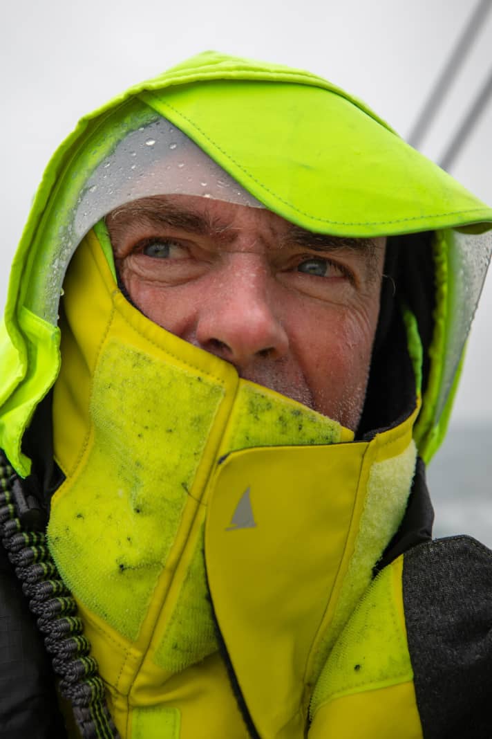   Entschlossener denn je: Brunel-Skipper Bouwe Bekking will diesen Etappensieg um jeden Preis. Sein Team hat sich über Nacht an Dongfeng vorbei an Mapfre herangearbeitet