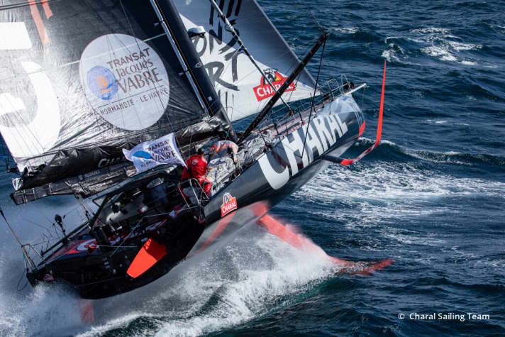   Nach seinem unglücklichen Vendée-Globe-Verlauf startet "Charal"-Skipper Jérémie Beyou mit Christopher Pratt hungrig ins TJV