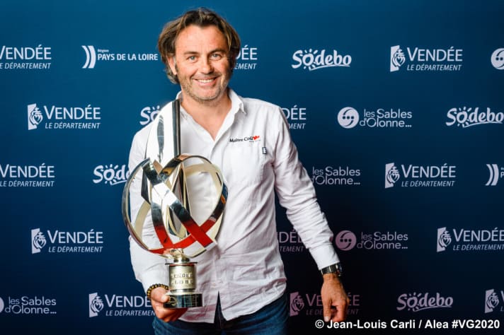   Startet mit Jean-Marie Dauris auf seiner "Maître Coq IV" ins TJV 2021: Vendée-Globe-Gewinner Yannick Bestaven