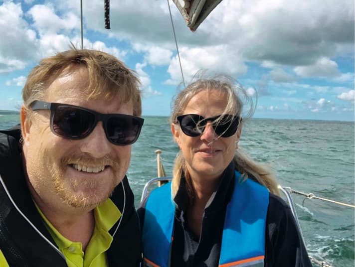 Christina Franzel-Beier und Edgar Proch­­now segelten mit ihrer Coast 34 im August 2022 von Colijnsplaat nach London