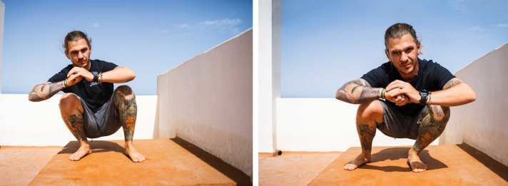 Totally underestimated: warming up the joints helps to prevent injuries.