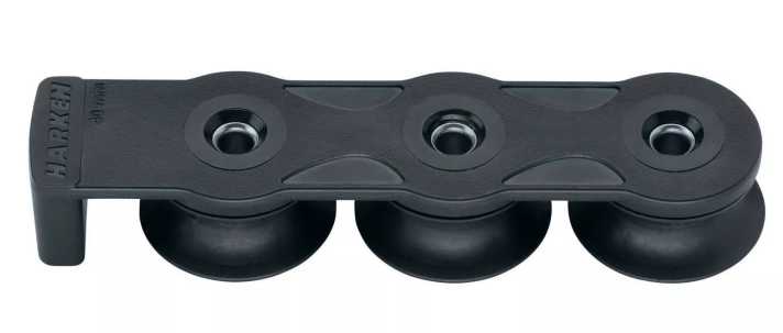With prices starting at 50 euros, the composite deflectors from Harken are among the more affordable products. They have 40 mm discs and can withstand a working load of 700 kilos. The asymmetrical rollers are designed to prevent the lines from rubbing against the deck