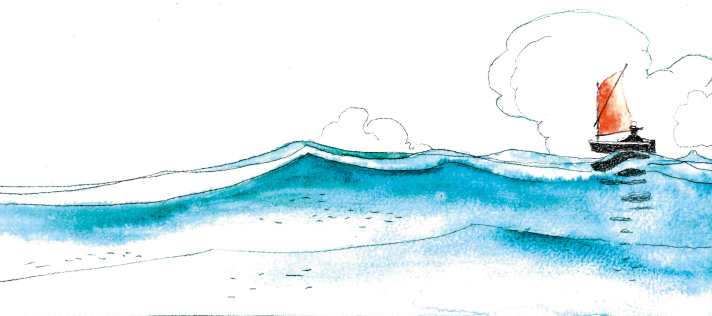 The current becomes noticeable at the end of the Untersee