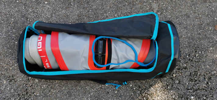 Inflatable boards can be packed very compactly and are super transportable.