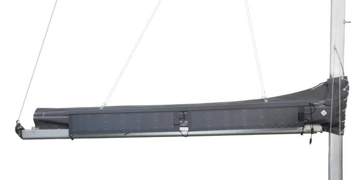 The modules are clipped to the tube or the main boom