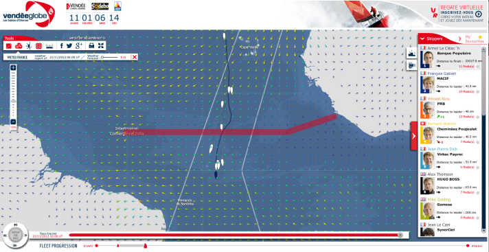   Le point sur la course à midi