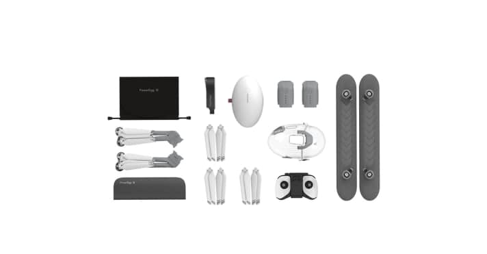   Il set Wizard contiene due batterie, i galleggianti e la custodia impermeabile.