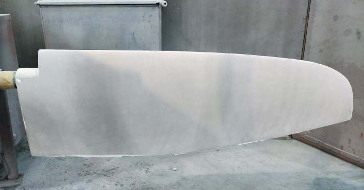 Rudder blade repair