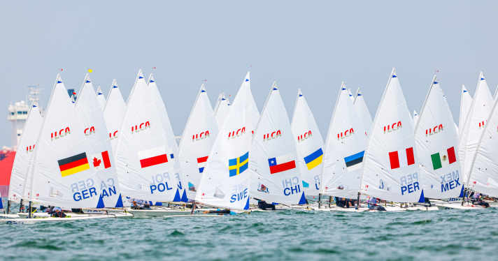   In the Ilca 6, 61 sailors competed for the boys' title and 56 sailors competed for the girls' title