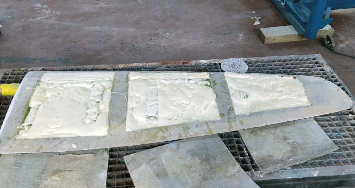 Rudder blade repair