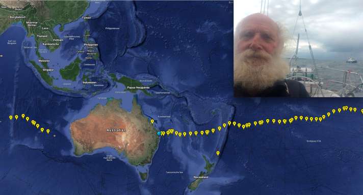   Ha raggiunto grandi traguardi: Bill Hatfield ha compiuto il giro del mondo in solitaria e senza scalo dall'Australia.