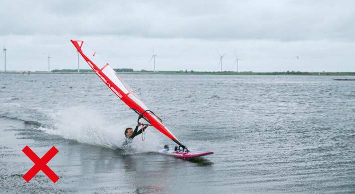 Image 1: Please don't copy this! Dragging your whole body through the water on long arms is the number one mistake.