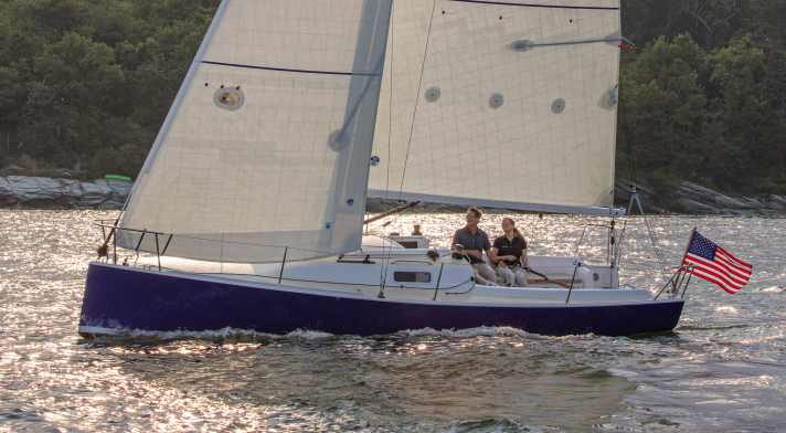   Lots of sailing fun, limited living comfort: J/9 from the USA