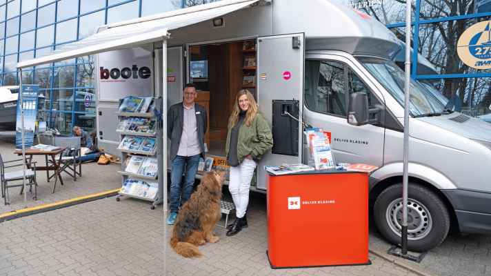 Das BOOTE-Showmobil auf der Hamburg Boat Show by awn.