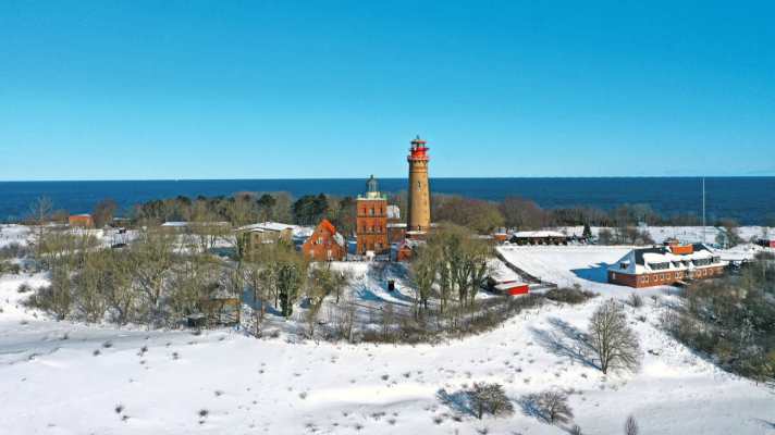 Der Leuchtturm am Kap Arkona im Norden Rügens